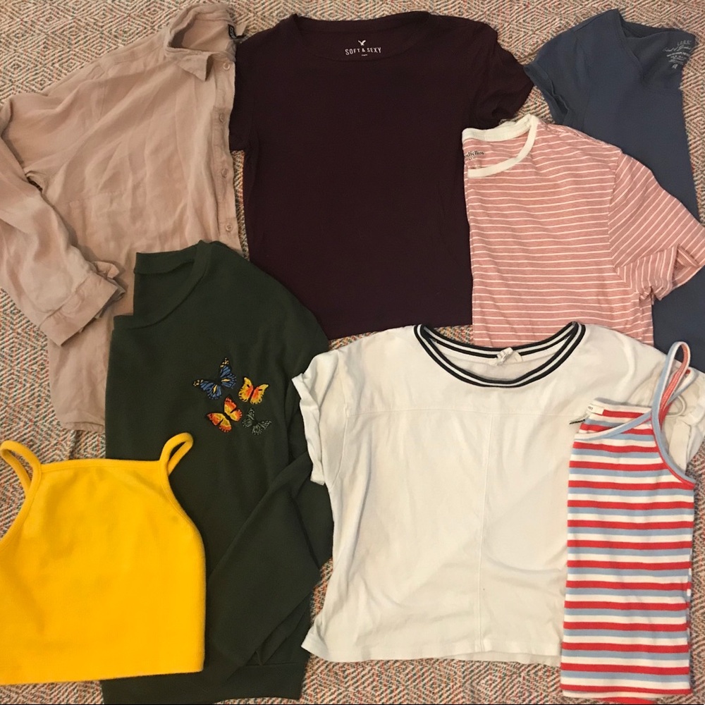 Lot of 8 SMALL Forever 21 Assorted Tops Used